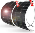 DOKIO 200W (2×100W) Flexible Solar Panels 18V Monocrystalline for 12V Battery Charging, Semi-Flexible ETFE with MC4, Series/Parallel for RV Boat Camper Van Trailer Off-Grid Use