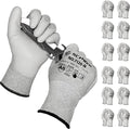 Schwer 180 Pairs Cut Resistant Gloves ANSI A6/A7 (Send Randomly) CR7120 Cut Proof Work Gloves, Touchscreen, for Men and Women Used for Woodworking, Glass Cutting, Construction, Cargo Handling, L