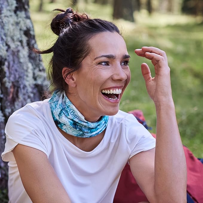 Buff CoolNet UV Half Neck Gaiter – UPF 50 Sun Protection, Cooling Face Mask, Quick Dry, Solid & Patterned, Adult Size
