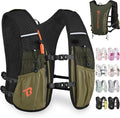 Running Vest Hydration Backpack for Men Women, 5L Lightweight Running Backpack Hydration Pack for Marathon, Trail, Cycling, Hiking, Jogging