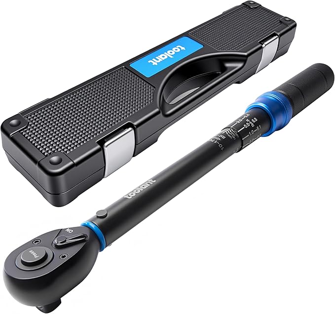 toolant 1/2 Inch Click Torque Wrench, Gift for Men, 10-170 FT.-LB/13-230 Nm, with Dual Range Scales, ±3% High Precision, for Bicycle, Moto and Car Maintenance