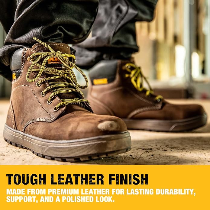 DEWALT Plasma Men's Leather, Steel Toe, Industrial & Construction Safety Work Boot