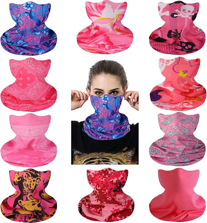 Neck Gaiter Masks Tube Scarf,Seamless Bandanas Buffs Gators,Ourdoor Face Mask Face Covering Multi Headwear