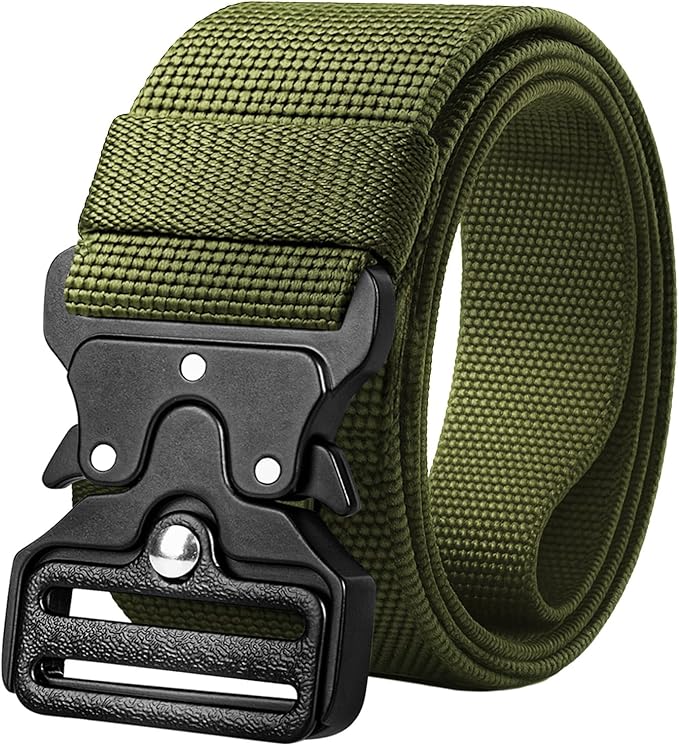 TECEUM Tactical Belt – Heavy-Duty & Quick Release – Military, Work, Rigger, Duty & Utility Belt for Men