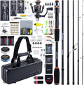 Goture Spinning Fishing Rod & Reel Combo with Carrier Bag,6.6-9FT,Spin Reels, Lures Kit, Pliers, Braided Line, Fish Gripper, Carbon Fiber Freshwater Fishing Rod Full Kit for Starter