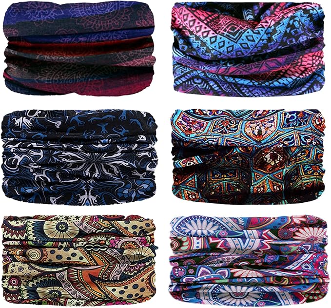 JOEYOUNG Headwear, Bandana, Neck Gaiter Head Wrap Headband Balaclava Magic Scarf