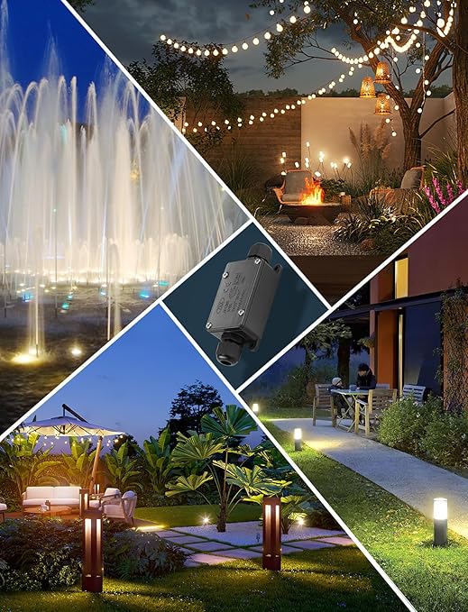 Junction Box - 4 Pack IP65 Waterproof 2 Way PG9 Electrical Junction Box Electrical Boxes Project Enclosure Underground Cable Line Wires Power Cord Connector Protection