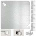 8PCS Metal Electrical Box Cover Plate, 4 Inch Junction Box Covers, 4" Square Flat Blank Electric Box Cover, 4x4 Square Blank Cover for Electrical Box, Galvanized Steel Metal Junction Box Cover