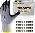 PROMEDIX P Nitrile Coated Work Gloves,MicroFoam Safety Work Gloves Men,Seamless Knit Nylon&spandex Gloves with Grip