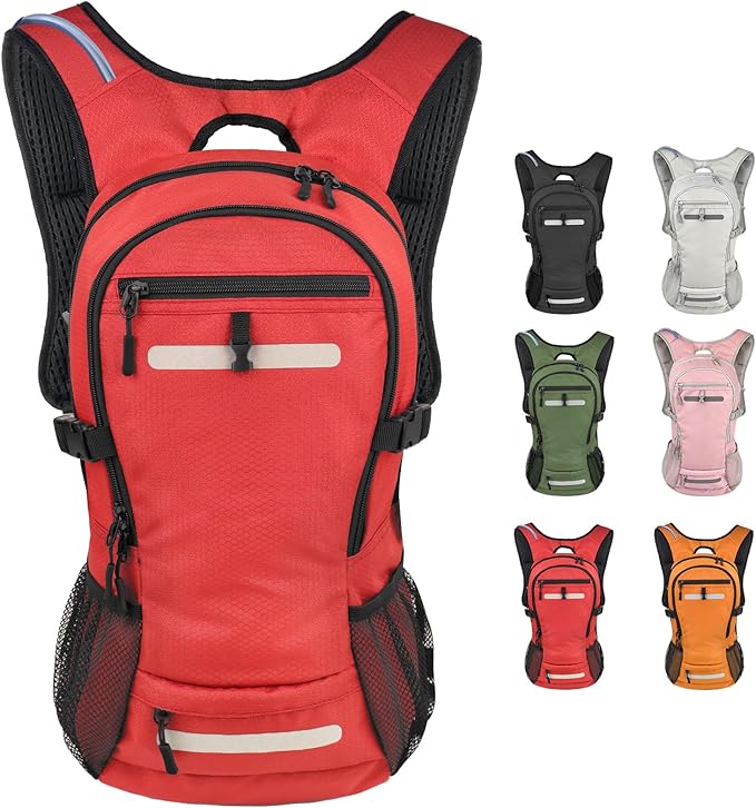 Zavothy 20L Multipurpose Hiking Backpack with 3L Water Bladder – Durable Hydration Backpack with Insulated Bladder Compartment, Hidden Helmet Holder & Rain Cover – for Hiking, Commuting, and Camping