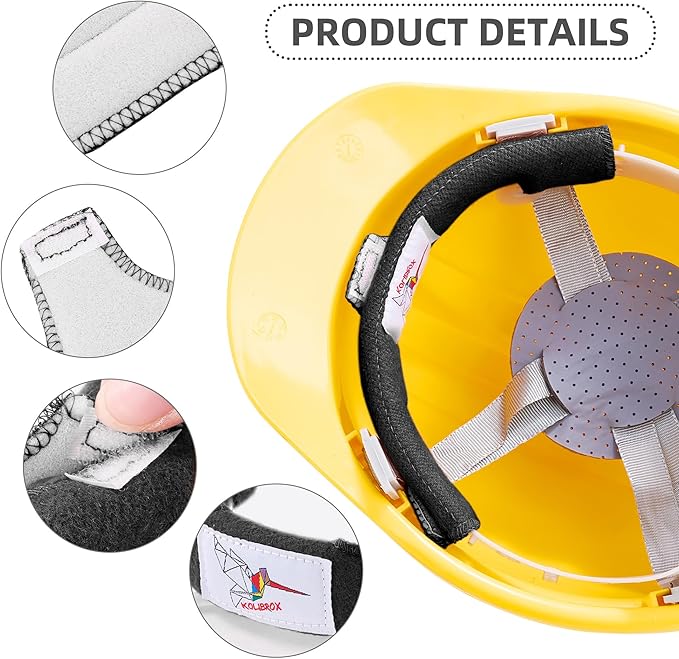 Hard Hat Sweat Band with Liners. Hardhat Band Liner That Keeps You Cool & Dry, Welding Hat Accessories Cool Band, Durable Comfort Solutions, Adjustable Bands
