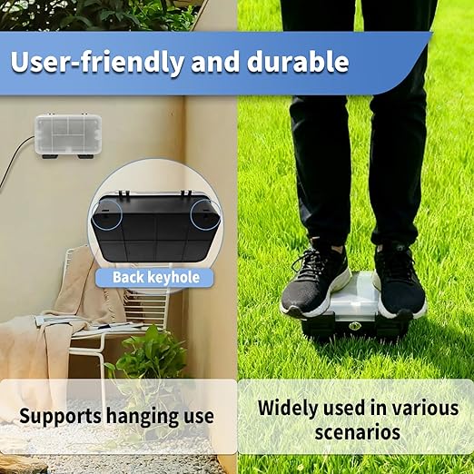 Small Outdoor Electrical Box (Inner 6.7x4x2.5),IP54 Waterproof Extension Cord Cover w/2 Cable Entry Ports,Weatherproof Connection Box for Power Strip,Timer,Plug, Holiday Lights, Black(2 Pack)