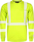BOCOMAL FR Hi-Vis Shirts 6oz Lightweight High Visibility Reflective Flame Resistant/Fire Retardant Shirt Men's Safety Shirts