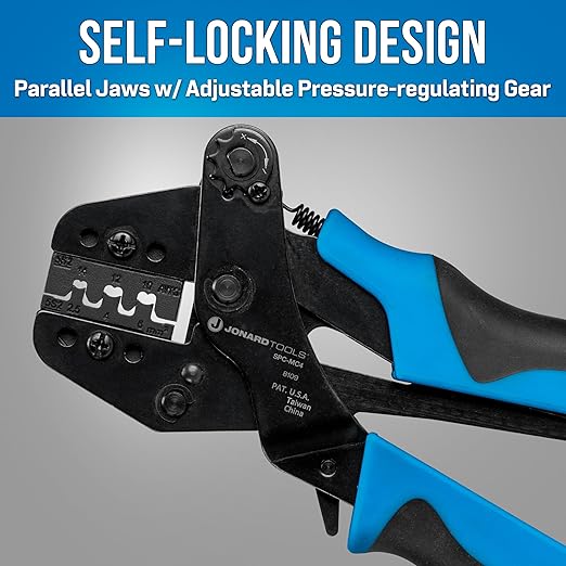 Jonard Tools SPC-MC4 Crimper for Solar Panel MC4 Connector Contacts with Included Crimping Die