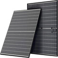 400 Watt Solar Panels, N-Type 16BB 400W Bifacial Solar Panel, 25% High Efficiency Solar Module Work with 24V Solar Panel for Homes Rooftop Power Station Farm RV and Off-Grid Applications