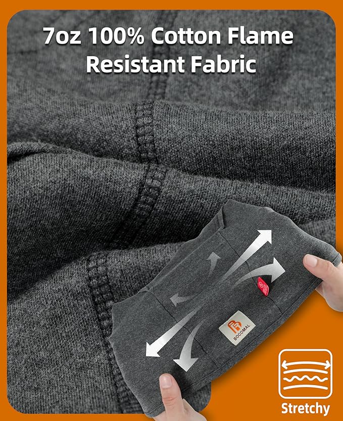 BOCOMAL FR Flame Resistant Balaclava Face Mask Arc Rated NFPA2112 CAT2 Helmet Liner Covering Hood for Welding