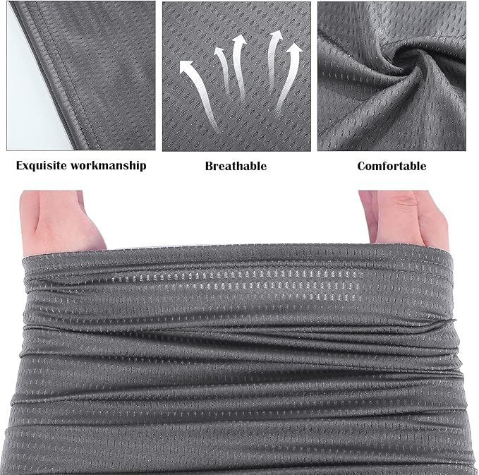 Geyoga Neck Gaiter Bandana Face Mask Summer UV Protection Cooling Breathable Face Mask Neck Scarf Balaclava for Men Women