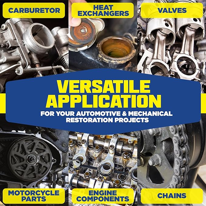 Durabasics [1 Gallon] Ultrasonic Cleaner Solution – Heavy-Duty Parts Cleaner & Carburetor Cleaning Solution – Perfect for Engine & Automotive Parts – Helps Remove Carbon, Grease – Safe on Most Metals