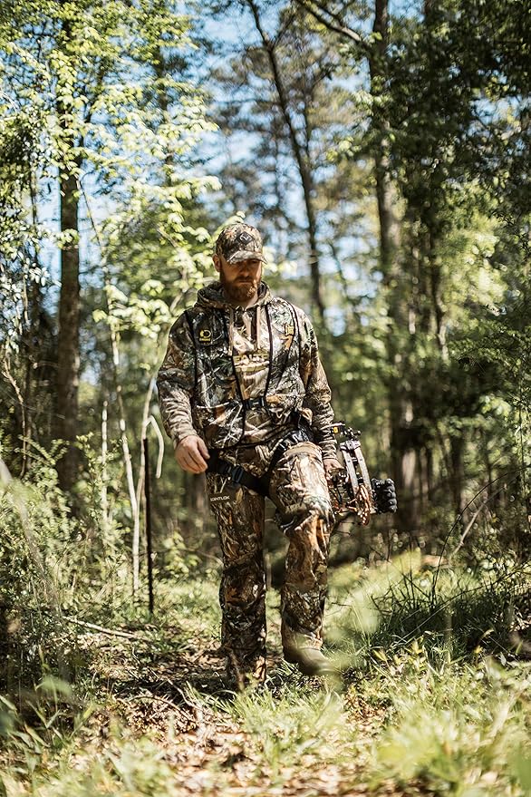 Hunter Safety System TreeStalker II Harness: Lightweight Tree Stand Safety Harness for Hunting, All-Season Fit