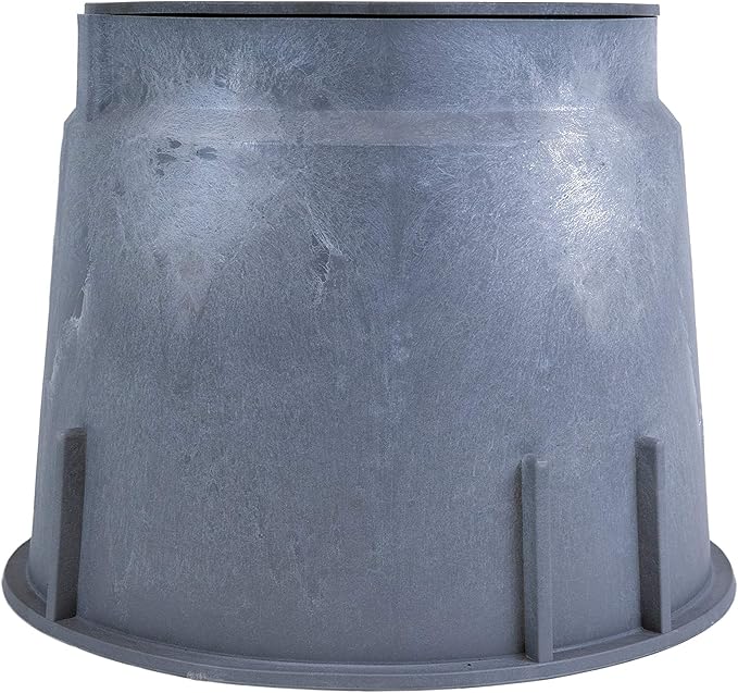 910 Electrical Splice Box with 10-Inch Diameter, 1-Piece, Grey
