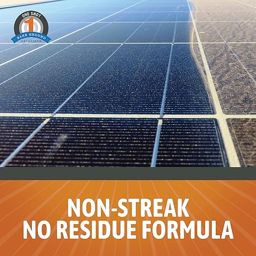 Bare Ground Winter Bare Ground Solutions One Shot 1S-CSPC Solar Panel Cleaner Concentrate - Makes 32 Gallons, 1 Gallon