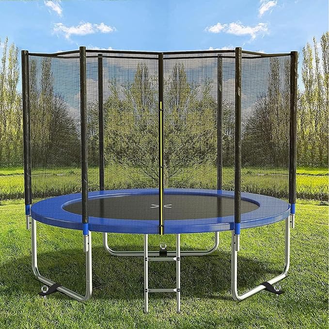 Fully Welded Ground Trampoline Anchors, 18'' Spiral Mobile Home Anchors, 2pcs Earth Anchor Heavy Duty Shed Anchor Kit with Straps for Securing Swing Sets, Animals, Trees, Tents, Shed, Carport