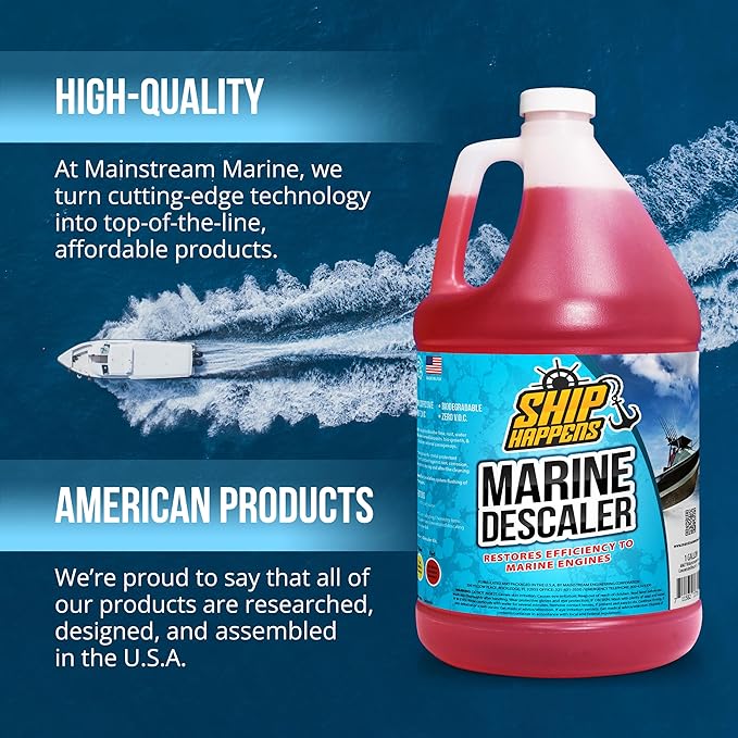 Descaler Solution, Multi-Purpose Descaling Solvent, Bio-Growth, Marine Boat Engine Flush and A/C Systems