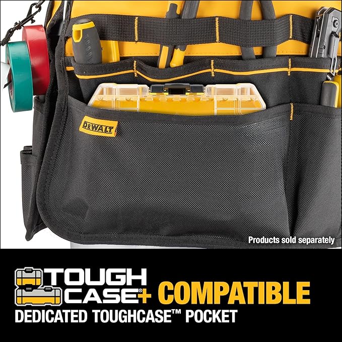 DEWALT Tool Organizer, 37 Pockets and Loops for Tool Storage Including a TOUGHCASE Pocket (DWST560109)