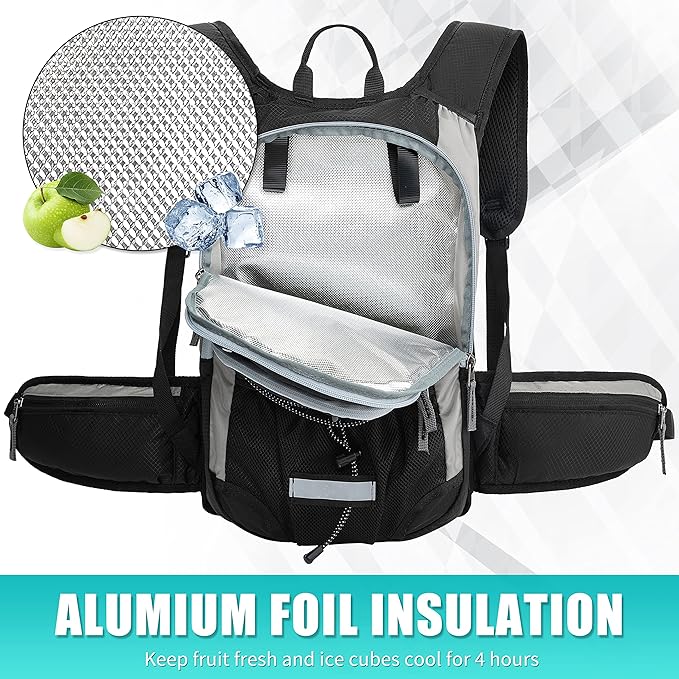 Hydration Pack Hiking Water Backpack - Miracol Insulated Water Bag with 2L Bladder
