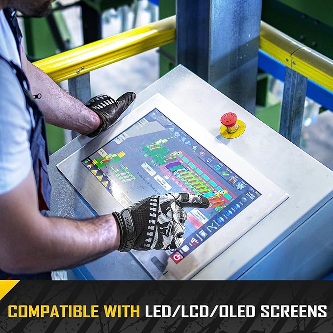 COOLJOB Mechanic Safety Work Gloves, Enhanced Anti-Slip Grip Tactical Gloves, Touchscreen, Breathable, Ultra-Soft, S-XL