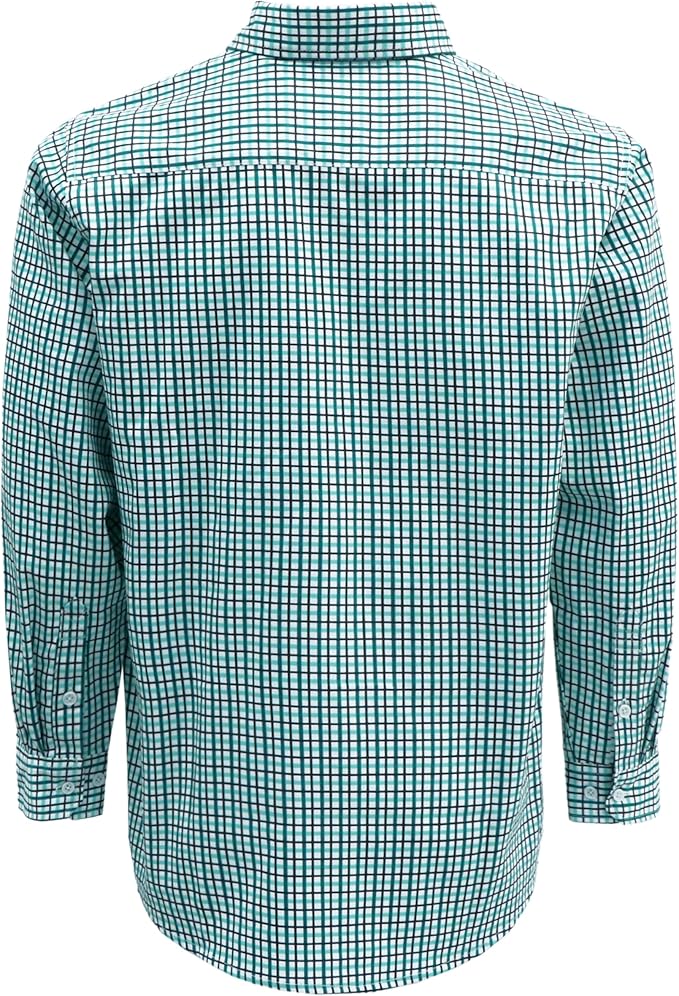 KONRECO FR Shirts for Men 100% Cotton 6.5oz Fire Resistant Lightweight Men's Plaid Work Shirts