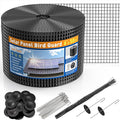 6 inch x 50ft Solar Panel Bird Guard, Wire Mesh Critter Guard for Solar Panels with 50pcs Fasteners, PVC Coated Pigeon Barrier Netting Solar Panel Mesh Screen for Bird Proof Squirrel Fence