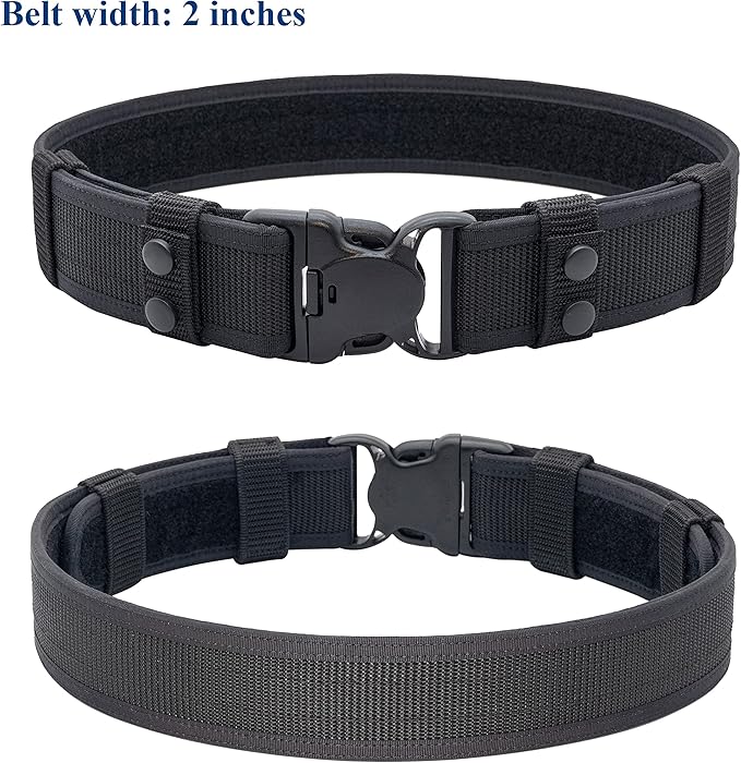 Duty Belt Law Enforcement Police Correctional Officer Security Belts 2 Keepers 2"/2.25" Wide