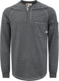 VATRENUS FR Shirts Henley 5.5oz 100% Cotton Flame Resistant Long Sleeve T-Shirts