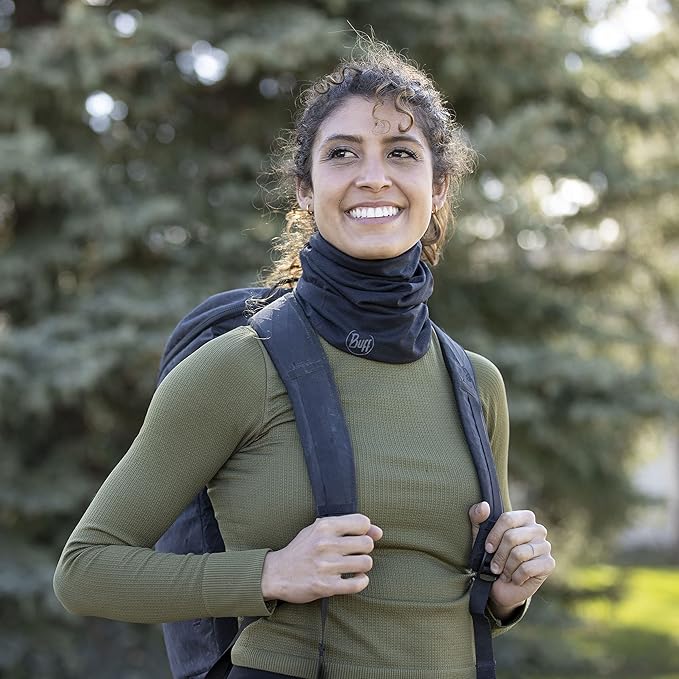 Buff CoolNet UV Neck Gaiter, UPF 50 Sun Protection, Breathable, Versatile, Quick Dry Face Mask, Solid Colors, Adult Size
