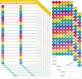 10 Sheets Breaker Panel Labels & 3 Number Stickers, Colorful Waterproof Durable Self-Adhesive Electrical Number Directory Load Center Stickers