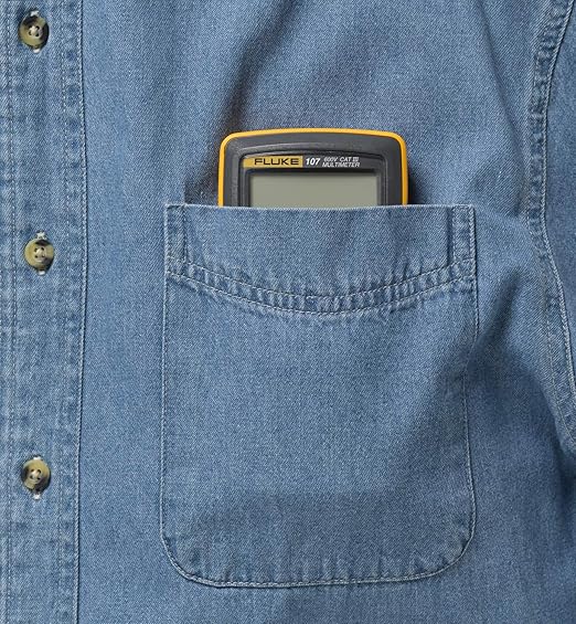 Fluke 107 AC/DC Current Handheld Digital Multimeter, Gray