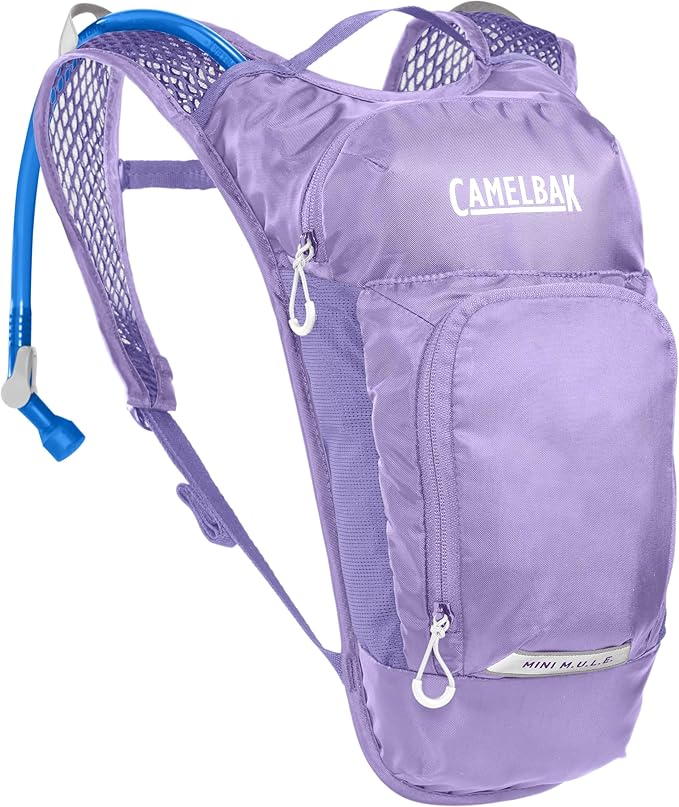 CamelBak Mini M.U.L.E. Kids Hydration Backpack for Hiking and Biking - 50oz, Lavender