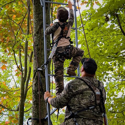 Malta Hunting Safety Ultralight Tree Stand Safety Harness Kit Set, TrueTimber Patterns, Multi-Sizes (Strata Camo, XXLarge)