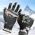 Schwer FreezeGuard Winter Work Gloves for Men and Women, ANSI A6 Cut Resistant Gloves With Super Grip, Freezer Glove for Work, Touchscreen, Thermal Insulated, PR3388, Black Knight (M, 1 Pair)