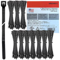 Bar Lok 4” Zip Ties – 1000 Pieces, Black – Made in America – Weather, UV & Impact Resistant Plastic Cable Ties for Binding Bundling & Organizing Wire Cable & More – Indoor & Outdoor (4", 1000ct)