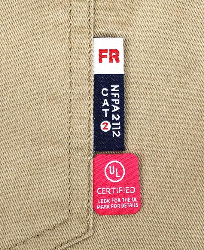 BOCOMAL FR Shirts Pearl Snaps Two Tone Plaid/Solid Flame Resistant Cotton Welding Shirt NFPA 2112 CAT 2