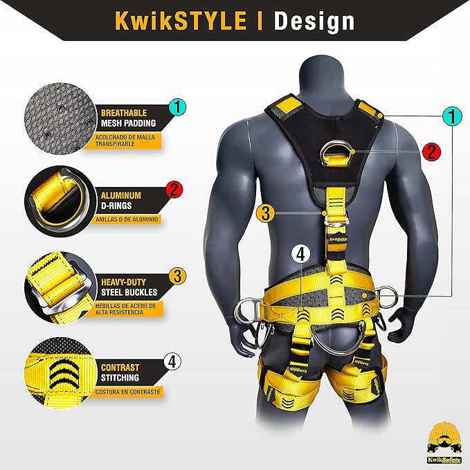 KwikSafety - Charlotte, NC - MANDRILL & CANOPY KING Climbing Harness | Half Body, Full Body | Meets EN & CE