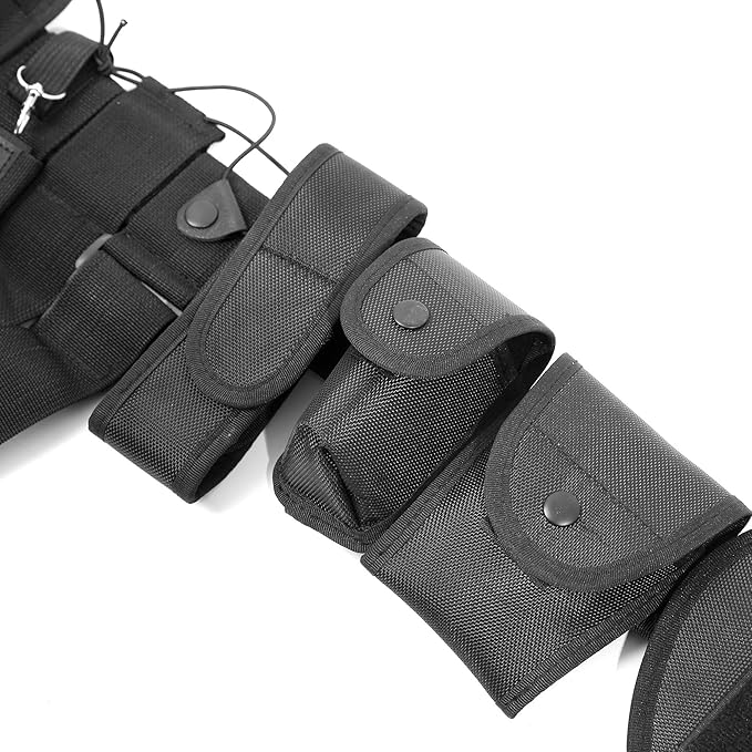 Noa Store Duty Belts Law Enforcement | Police Belts with 10 Components Pouches Bags Holster Gear Security Belt for Security Guard