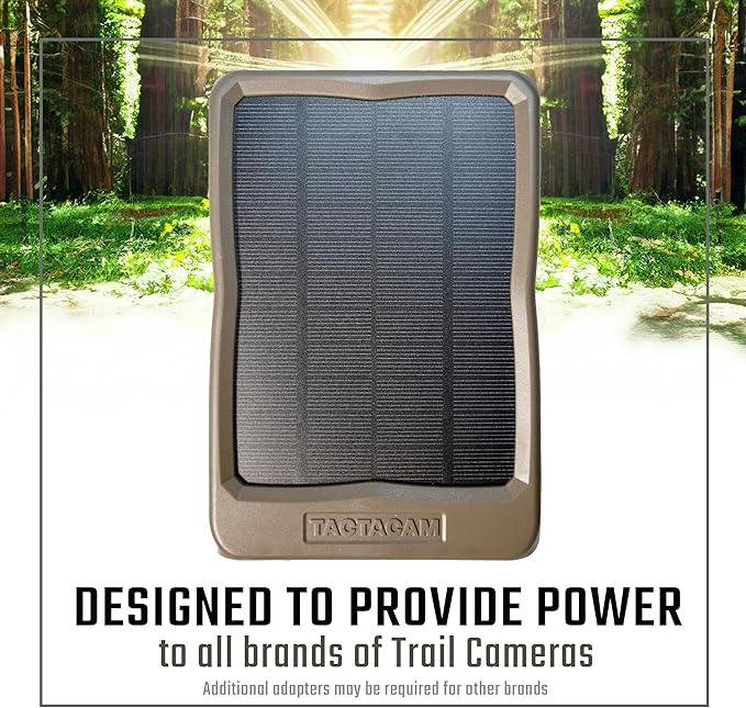 TACTACAM Reveal Solar Panel for Cellular Trail Cameras X 2.0, X, Gen 1, SK, XB (Solar Panel)