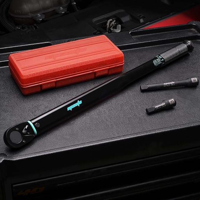 EPAuto 1/2-Inch Drive Click Torque Wrench, 25-250 ft-lb/33.9-338.9 Nm, Black