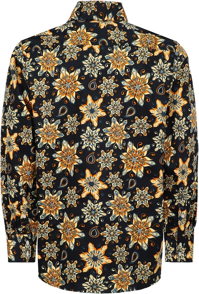 BOCOMAL FR Shirts for Men Printed Plaid Flame Resistant NFPA2112/CAT2 6.5oz Lightweight Fire Retardant Shirt