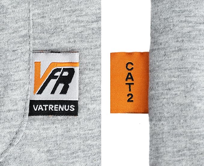 VATRENUS FR Shirts Crewneck 5.5oz Lightweight Flame Resistant 100% Cotton Men's Pre-Washed Fire Retardant Workwear