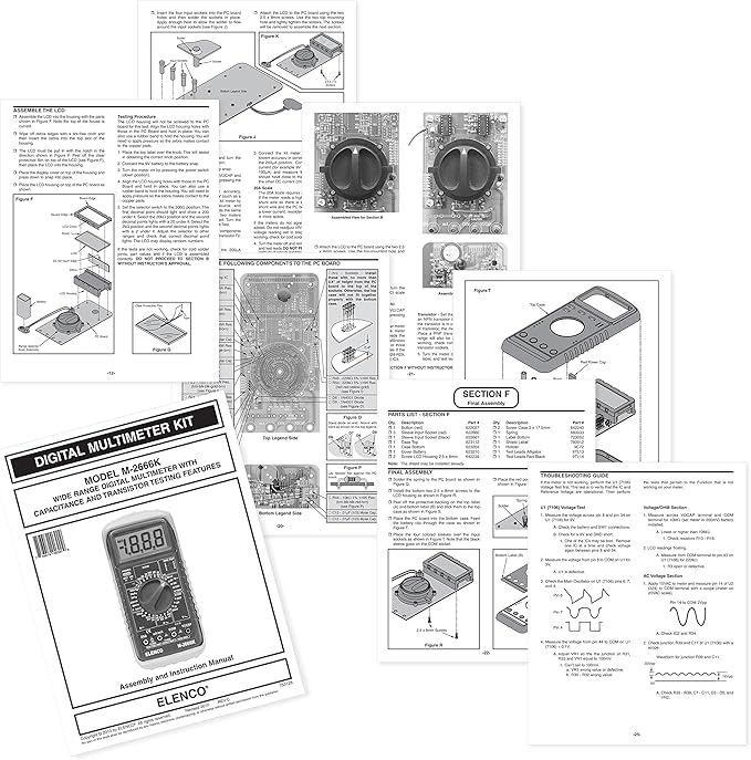 Elenco - Deluxe Full Function Digital Multimeter Kit [ M-2666K ]