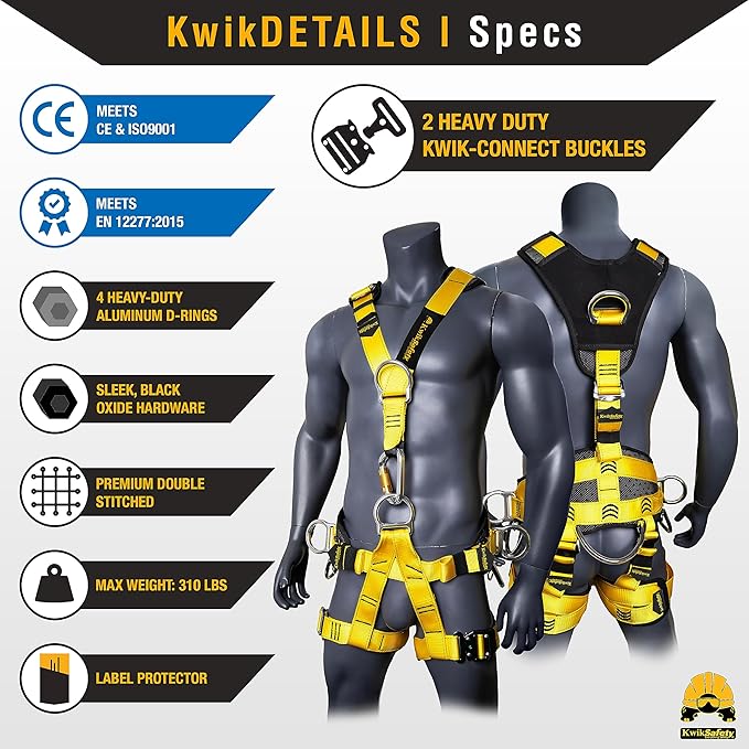 KwikSafety - Charlotte, NC - MANDRILL & CANOPY KING Climbing Harness | Half Body, Full Body | Meets EN & CE